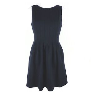 Vince Camuto Black Scuba Fit and Flare Sleeveless Dress Size 12
